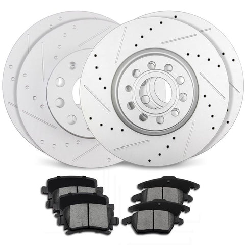 Brakes and Rotors (EHT1107H) For Audi-[4+8]