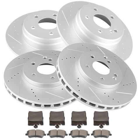 Brakes and Rotors (D873-7748) For Mercedes-[4+8]