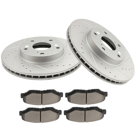 Brakes and Rotors (D958-7795) For Honda-[2+4]