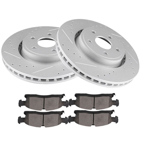 Brakes and Rotors (53064 D1455-8856) For Dodge-[2+4]