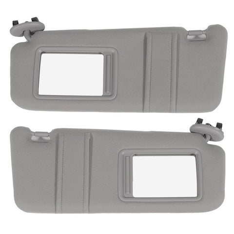 Left & Right Sun Visor Gray without Sunroof for Toyota (7432006780B0)- 2 PCS