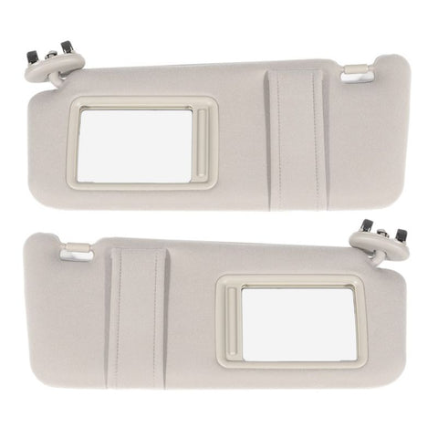 Left & Right Sun Visor Beige without Sunroof for Toyota (74320-06780-E0)- 2 PCS