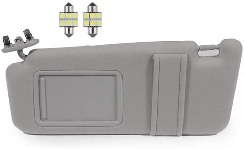 Sun Visor Gray Driver Side without Sunroof  for Toyota (7432006780B0)- 1 PC