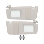 Sun Visor Gray Left & Right sides with Sunroof  for Toyota (74320-0T022-B1,74310-0T022-B1)- 2 PCS