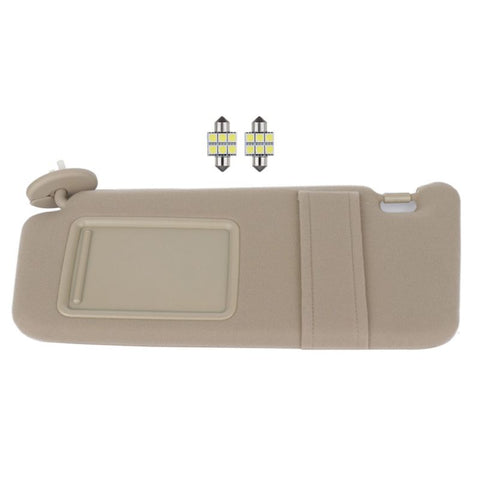 Sun Visor Beige Left Driver Side with Sunroof  for Toyota (74320-0T022-A1)- 1 PC