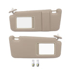 Sun Visor Beige Left & Right sides with Sunroof  for Toyota (74320-0T022-A1,74320-0T022-A1)- 2 PCS