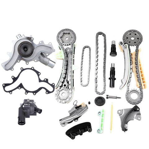 Timing Chain Coolant Thermostat Housing Water Pump Kit ( TK428 ) for Ford - 1 set
