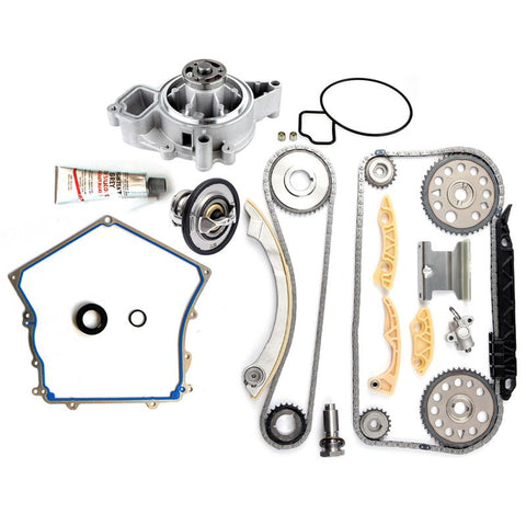 Timing Chain Cover Gasket Coolant Thermostat Housing Water Pump Kit ( TK10422 ) for Chevy  Saturn - 1 set