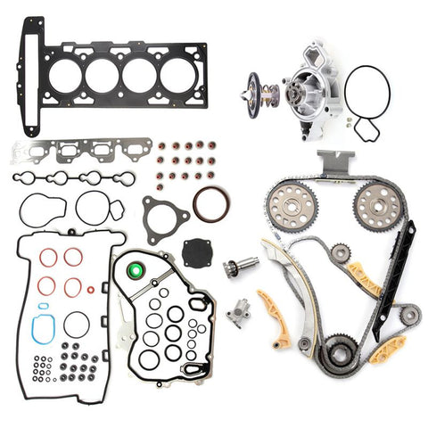Timing Chain Cover Gasket Coolant Thermostat Housing Water Pump Kit ( TK10422 ) for Chevy Pontiac - 1 set