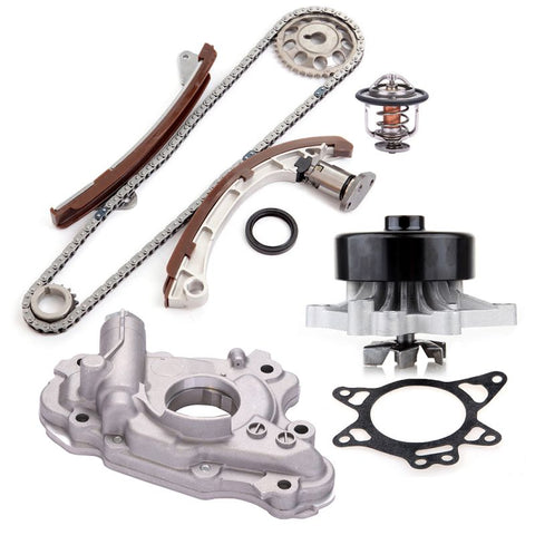 Timing Chain Oil Pump Water Pump Coolant Thermostat Housing Kit for TOYOTA - 1 set