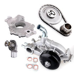 Timing Chain Oil Pump Water Pump Coolant Thermostat Housing Kit for Chevy - 1 set