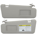 Sun Visor Gray Left & Right sides with Sunroof  for Toyota (74320-48490-B0)- 2 PCS