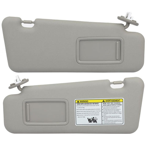 Sun Visor Gray Left & Right sides with Sunroof  for Toyota (74320-48490-B0)- 2 PCS
