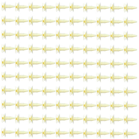 Nylon Yellow fender bumper fastener car clips(3065575)-100Piece