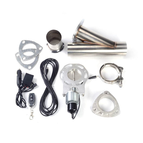 3 Inch Plum-shaped Unilateral Electric Exhaust Cutout Kit