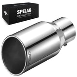 Exhaust Tip 4" In, 5"/6"/7" Out, 12"/18" Length T304 | SPELAB