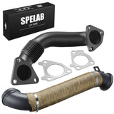 3'' Downpipe Exhaust For 2004.5-2010 LLY LBZ LMM 6.6L Duramax Diesel | SPELAB