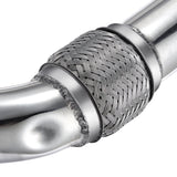 Exhaust Up-Pipe for Ford 2008-2010 6.4L Powerstroke Diesel Heavy Duty Polished NO EGR |