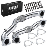Exhaust Up-Pipe for Ford 2008-2010 6.4L Powerstroke Diesel Heavy Duty Polished NO EGR |
