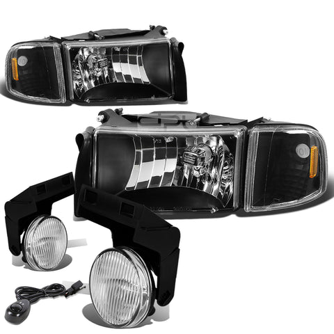BLACK HEADLIGHT+AMBE