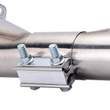SPELAB 2.0/2.25/2.5/3.0 OD Pipe 1 Pack Butt Joint Band Clamp Exhaust Sleeve Stainless Steel Fits