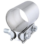 SPELAB 2.0/2.25/2.5/3.0 OD Pipe 1 Pack Butt Joint Band Clamp Exhaust Sleeve Stainless Steel Fits