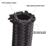 1.0 Meter AN6 Nylon Braided Fuel Hose Line