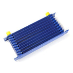 10Row AN10 Universal Engine Transmission Oil Cooler Blue