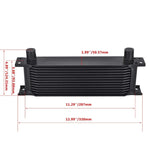 13 ROW 10AN Engine Racing Oil Cooler Kit