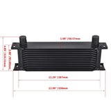 13 ROW 10AN Engine Racing Oil Cooler Kit