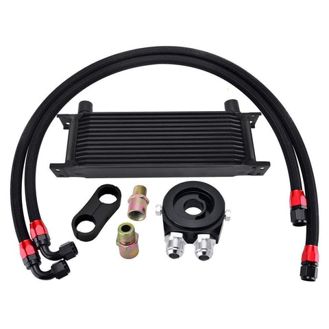13 ROW 10AN Engine Racing Oil Cooler Kit
