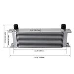 19 ROW 10AN Transmission Oil Cooler Oil Adapter Filter Cooler Plate 1M/1.2M/1.4M Stainless Steel Braided Hose Line