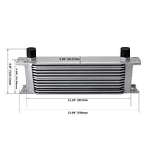 19 ROW 10AN Transmission Oil Cooler Oil Adapter Filter Cooler Plate 1M/1.2M/1.4M Stainless Steel Braided Hose Line