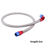 19 ROW 10AN Transmission Oil Cooler Oil Adapter Filter Cooler Plate 1M/1.2M/1.4M Stainless Steel Braided Hose Line