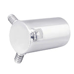 19mm 3/4'' Barb 0.5L Polished Aluminum Oil Catch Can Breather Tank Reservoir Silver