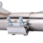 SPELAB 2.0/2.25/2.5/3.0 OD Pipe 2 Packs Butt Joint Band Clamp Exhaust Sleeve Stainless Steel Fits