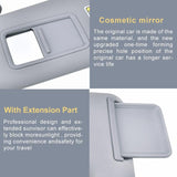 2008-2013 Toyota Highlander Left Driver Side Sun Visor W/Vanity Light 74320-48500-BO