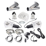 2.5 Inch Dual Electric Exhaust Cutout with Remote Switch