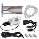 SPELAB 2.0/2.25/2.5/3.0 Inch Electric Stainless Exhaust Cutout with Remote control With Be cut Pipe Exhaust Cut out