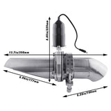 SPELAB 2.0/2.25/2.5/3.0 Inch Remote Dual Diy Fabricator Cut Out Valve Electric Exhaust Cutout Kit