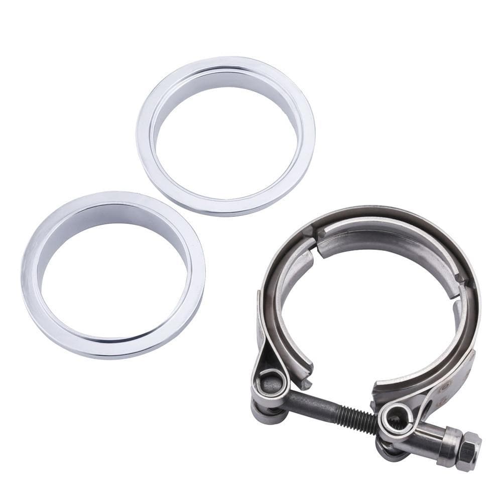 2.25 Inch Stainless Steel V-Band Clamp and Mild Steel Male/Female Inte ...