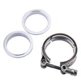 2.25 Inch Stainless Steel V-Band Clamp and Mild Steel Male/Female Interlocking Flanges