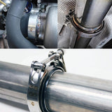 2.25 Inch Stainless Steel V-Band Clamp and Mild Steel Male/Female Interlocking Flanges