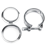 3.0 Inch Stainless Steel V-Band Clamp and Mild Steel Male/Female Interlocking Flanges