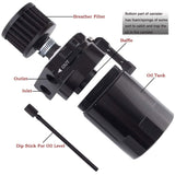 SPELAB 300 ML Aluminum Baffled Oil Catch Tank With Filter
