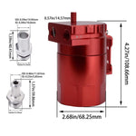 SPELAB 300ml Aluminum Baffled Oil Catch Can Reservoir Tank