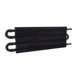 4 Row Universal Aluminum Remote Transmission Oil Cooler Radiator Kit Black
