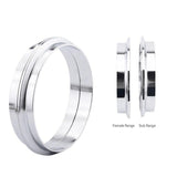 5.0 Inch Stainless Steel V-Band Clamp and Mild Steel Male/Female Interlocking Flanges
