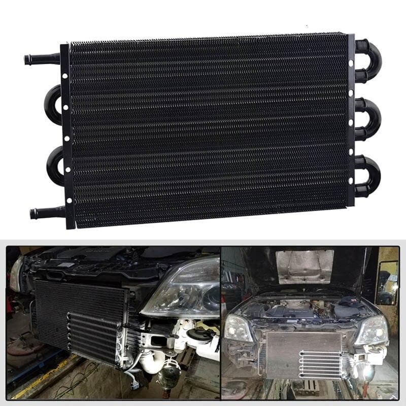 Converter Radiator 6 Row Universal Aluminum Radiating Engine Transmission Oil Cooler Radi ...