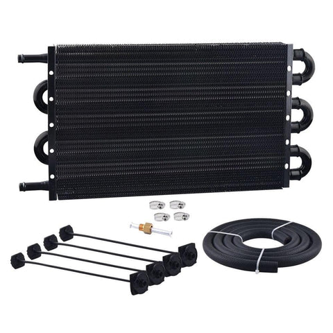 Converter Radiator 6 Row Universal Aluminum Radiating Engine Transmission Oil Cooler Radi ...